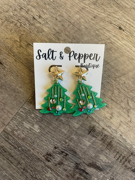 Decorated Tree Earring