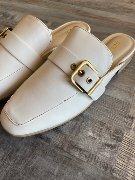Chantal Loafer Mule - Off White