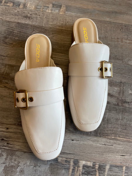 Chantal Loafer Mule - Off White